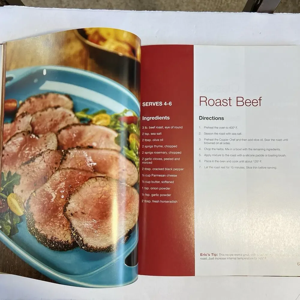 Copper Chef Its Hip to Cook Square Hardcover Cookbook by Eric Theiss Recipes